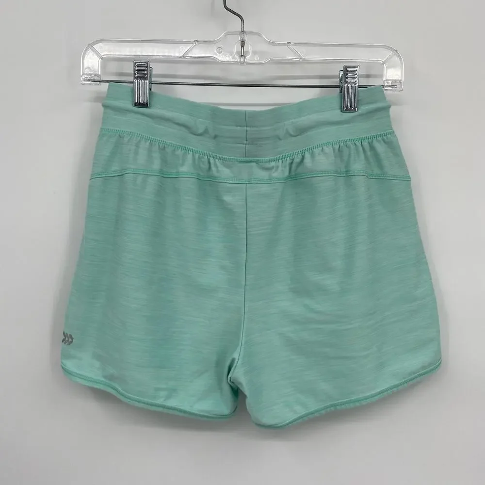 All in Motion Activewear Running Elastic Waist Shorts Green Girl's Size XL 14/16